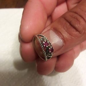 Sterling silver ring.